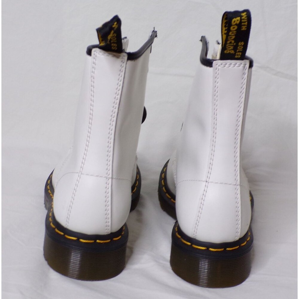 🆕 DR. MARTENS 1460 Vintage Lace-Up Ankle Boot Bootie 6 White - Picture 8 of 13